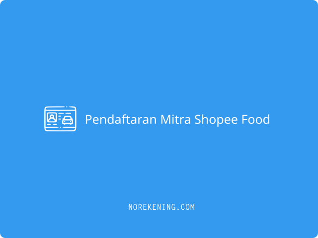 Pendaftaran Mitra Shopee Food